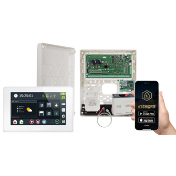 ZESTAW ALARMOWY SATEL INTEGRA 128 PLUS + INT-TSI-W + OPU-3P + AWT800 + 17Ah + INT-GSM LTE